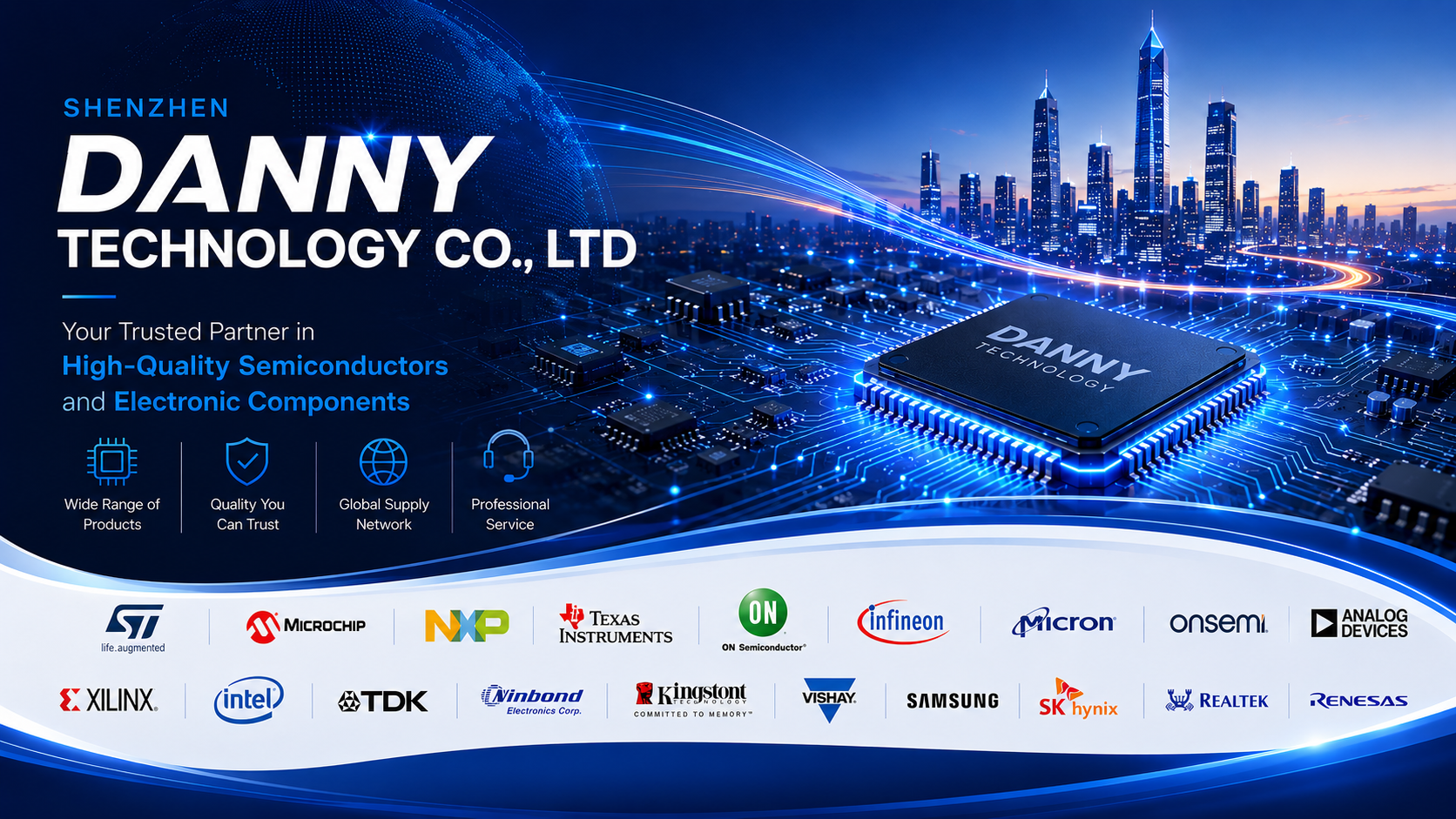 Shenzhen Danny Technology Co., Ltd, supplier of high-quality semiconductors and electronic components